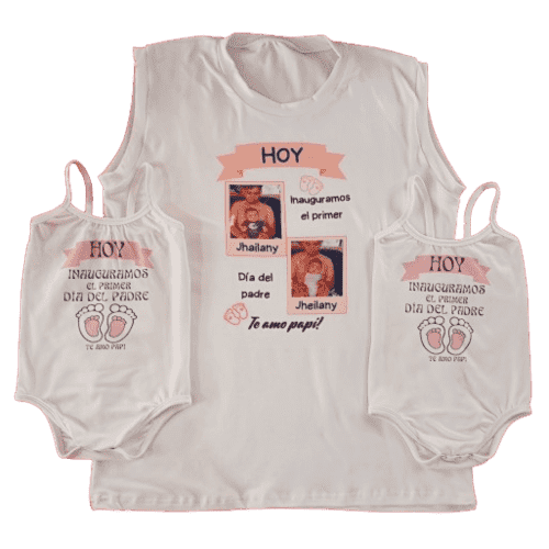Set 3 piezas color blanco - (personalizado)